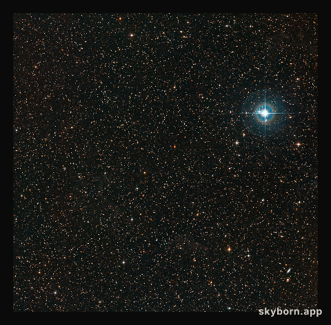 Widefield image of the sky around PDS 70