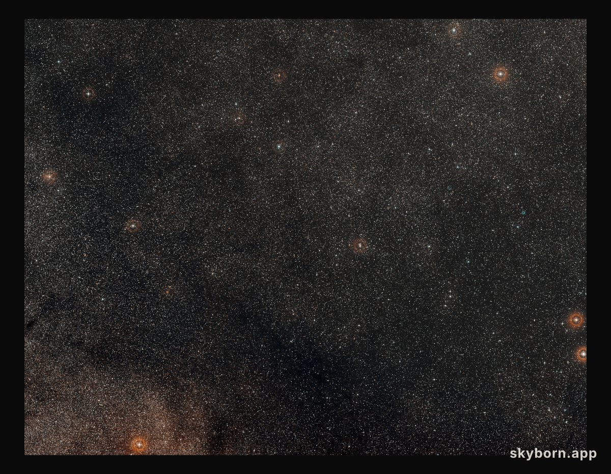Digitized Sky Survey image around Apep