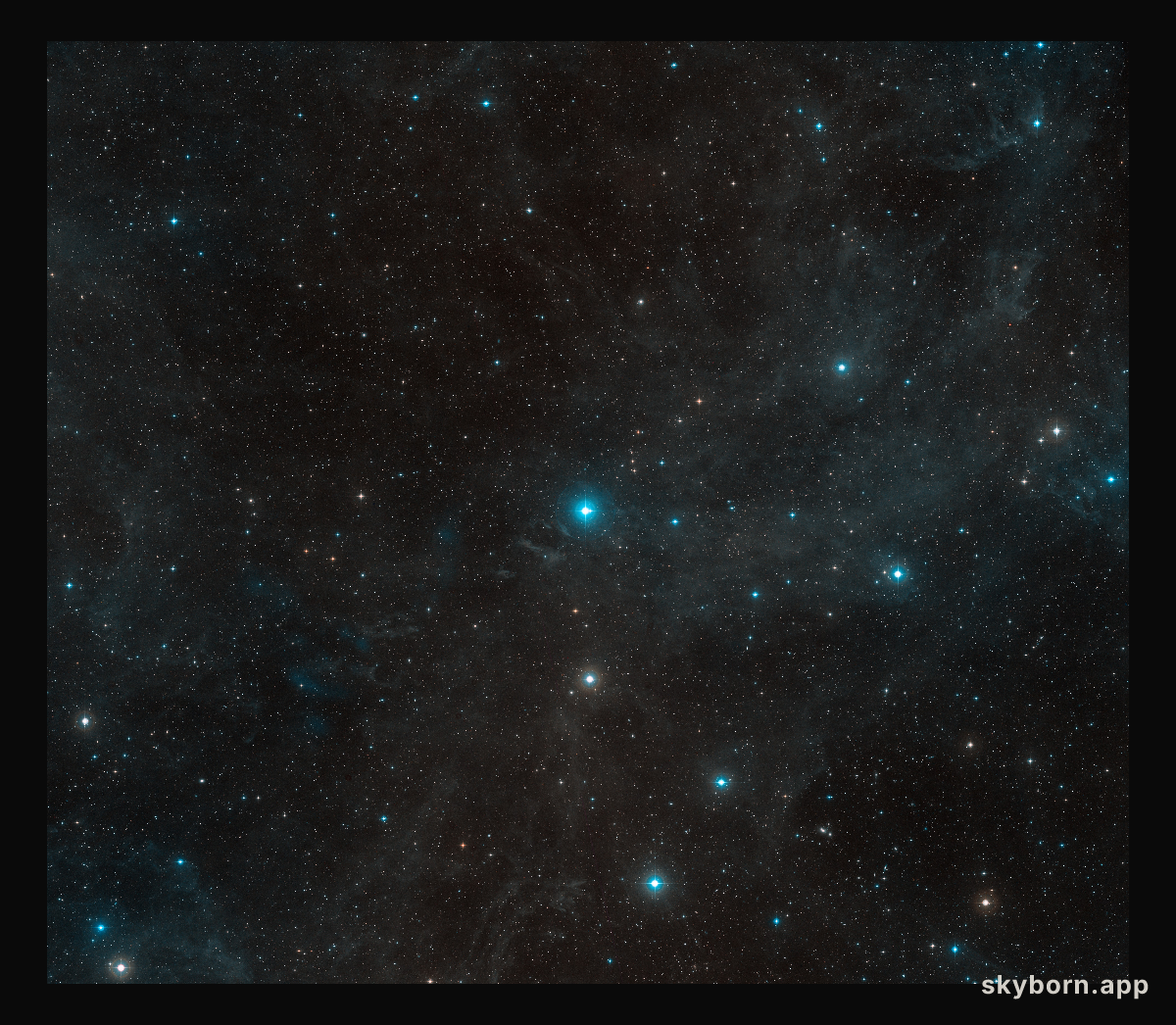 Surroundings of the star HR 8799