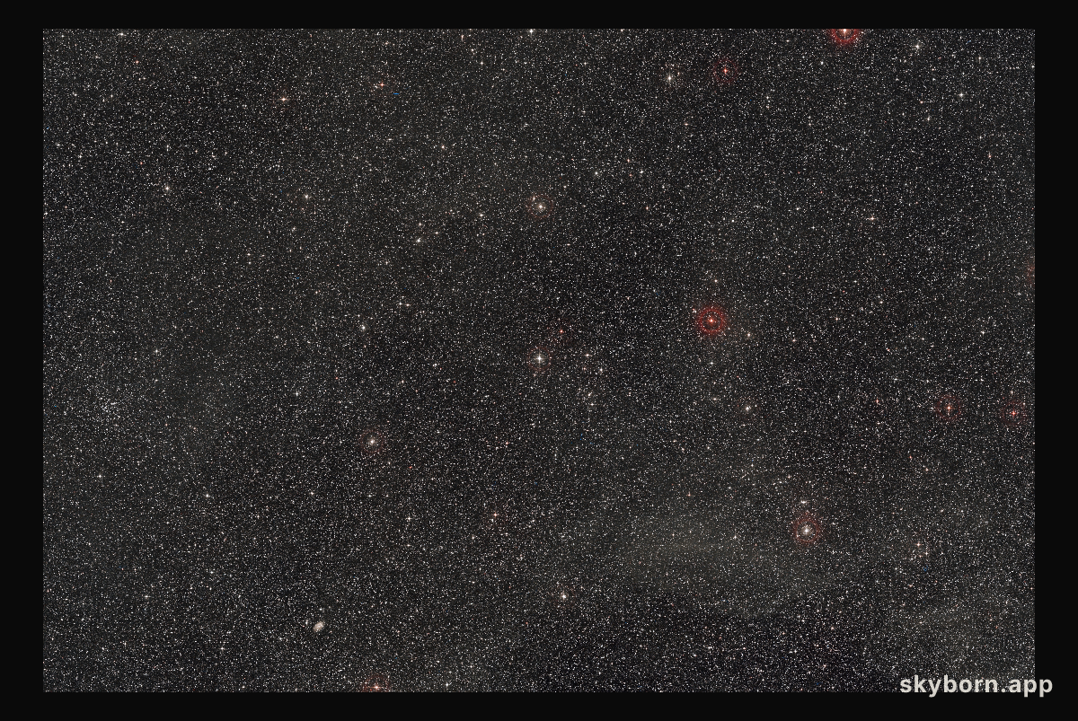 Wide-field view of the region of the sky where HD101584 is located