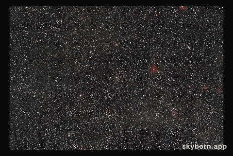 Wide-field view of the region of the sky where HD101584 is located