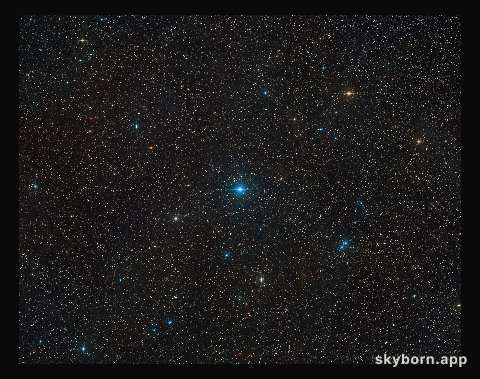 Wide-field view of the region of the sky where HR 6819 is located