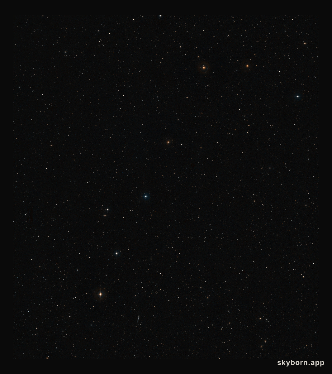 Wide-field view of the sky around the supermassive black hole’s web