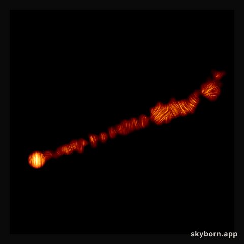 ALMA image of M87 jet in polarised light