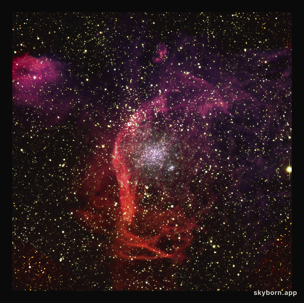 NGC1850 as seen with the Very Large Telescope and Hubble