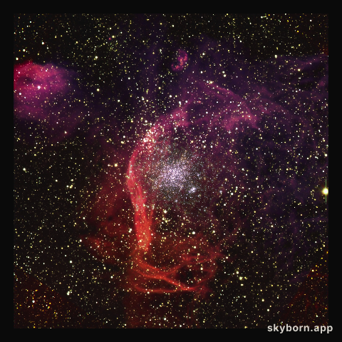 NGC1850 as seen with the Very Large Telescope and Hubble