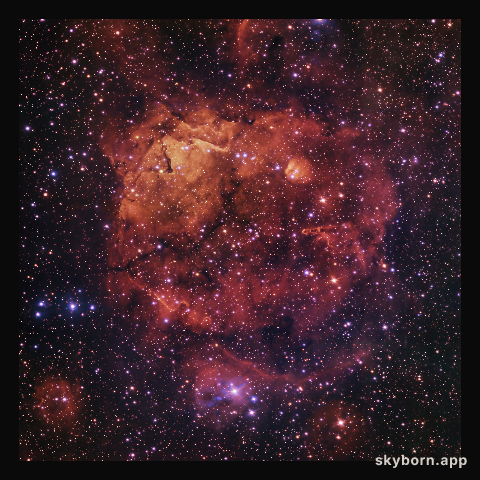 The Sh2-284 nebula, imaged by the VLT Survey Telescope