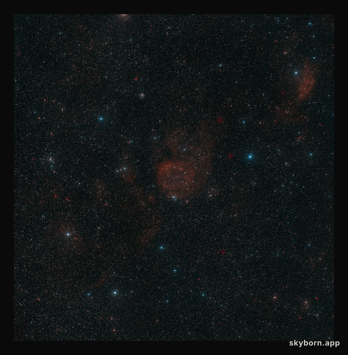 The sky around the Sh2-284 nebula
