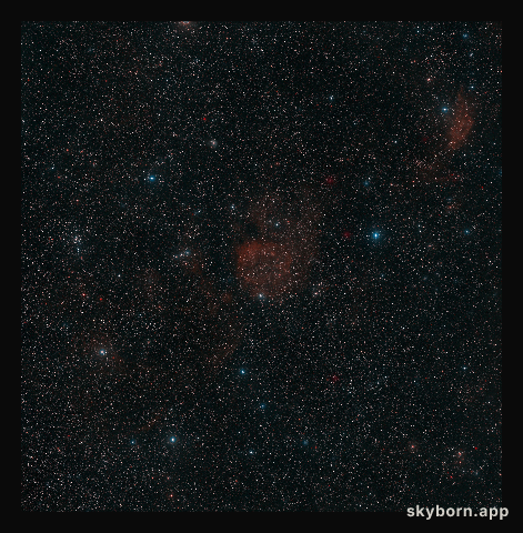 The sky around the Sh2-284 nebula