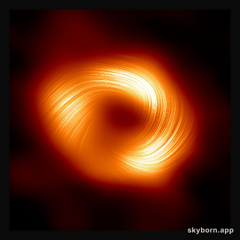 A view of the Milky Way supermassive black hole Sagittarius A* in polarised light
