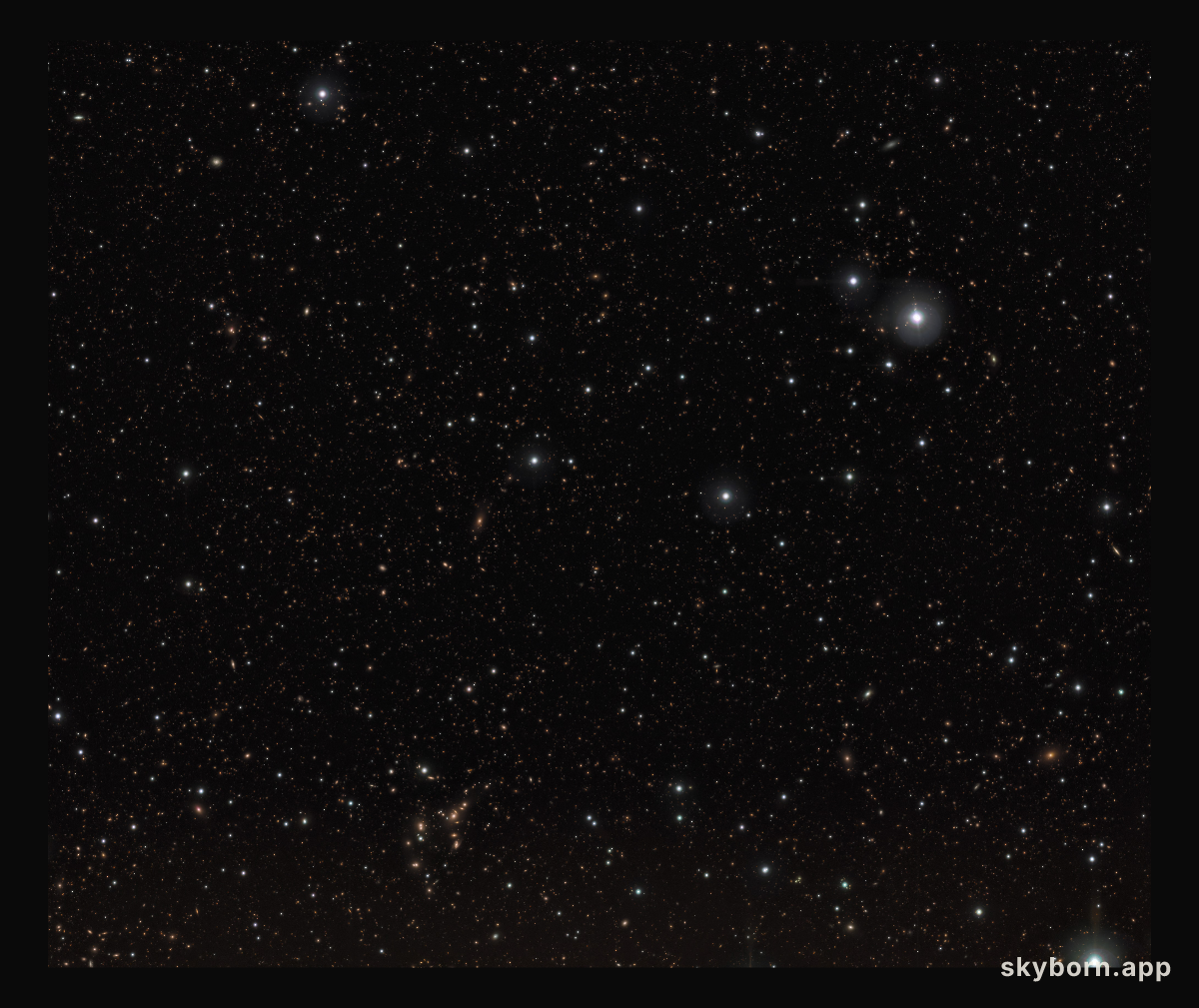Infrared image of stars and galaxies near the REBELS-25 galaxy