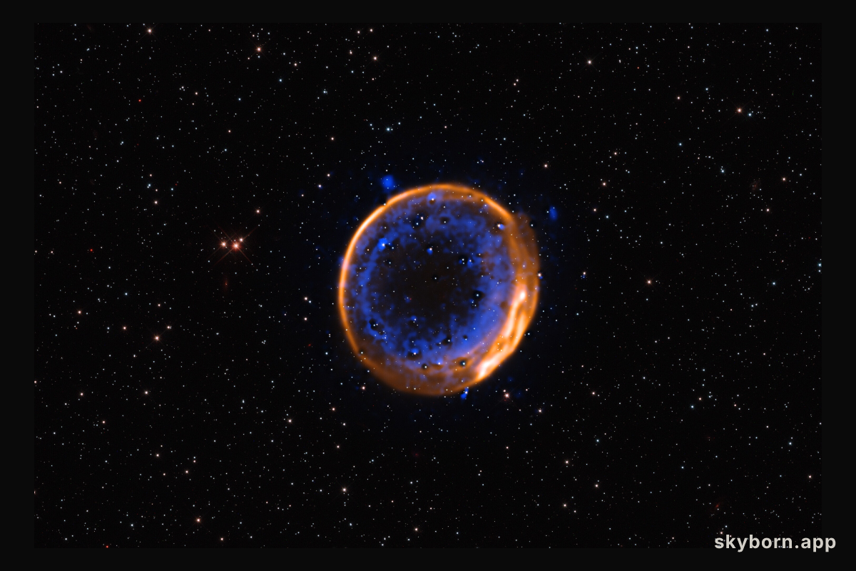 VLT image of a double-detonation supernova