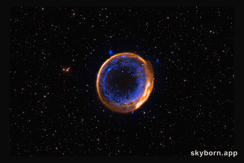 VLT image of a double-detonation supernova