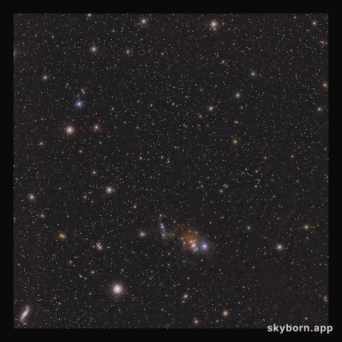 Location in the sky of the rogue planet Cha 1107-7626 (infrared)