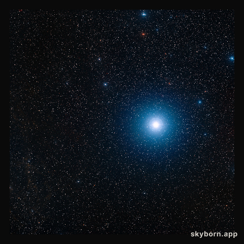 Wide-field view (DSS) of the area of the sky around the star RXJ0528+2838