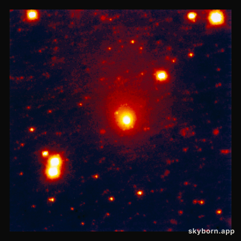 First infrared ESO image of comet Hale-Bopp
