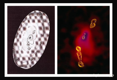 A rotating giant cloud around an infant galaxy