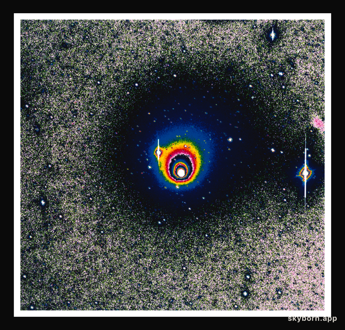 First NTT image of comet Hale-Bopp after solar conjunction