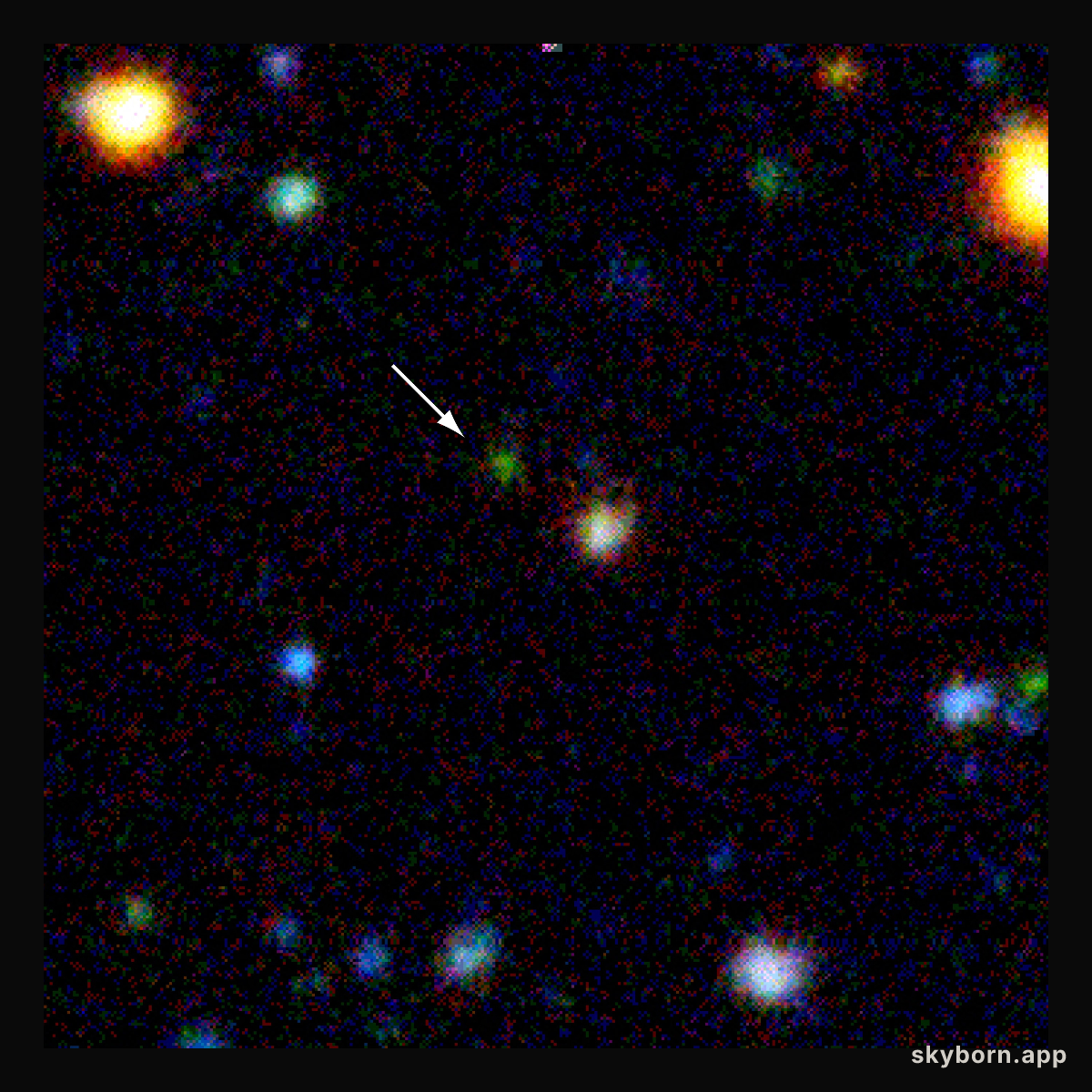 Distant galaxy EIS 107 (z=3.92)