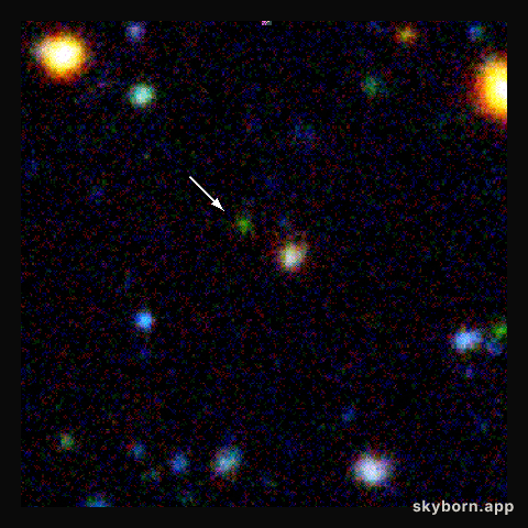 Distant galaxy EIS 107 (z=3.92)