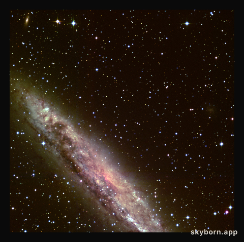 Detail of spiral galaxy NGC 4945