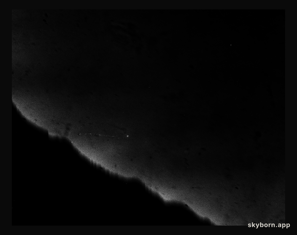 A Halley's comet photographic plate