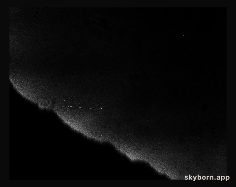 A Halley's comet photographic plate