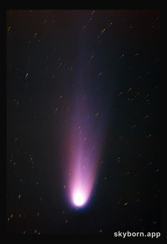 Comet Halley from La Silla in 1986