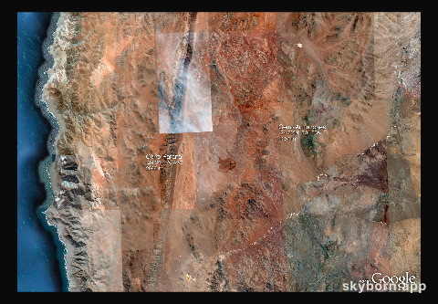 Cerro Armazones and Cerro Paranal in Chile