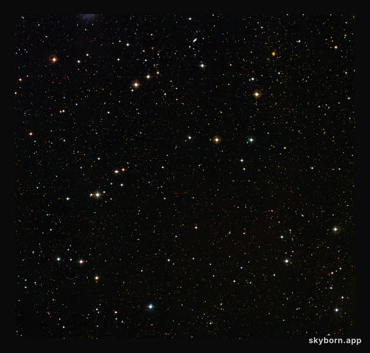 A deep look into a dark sky