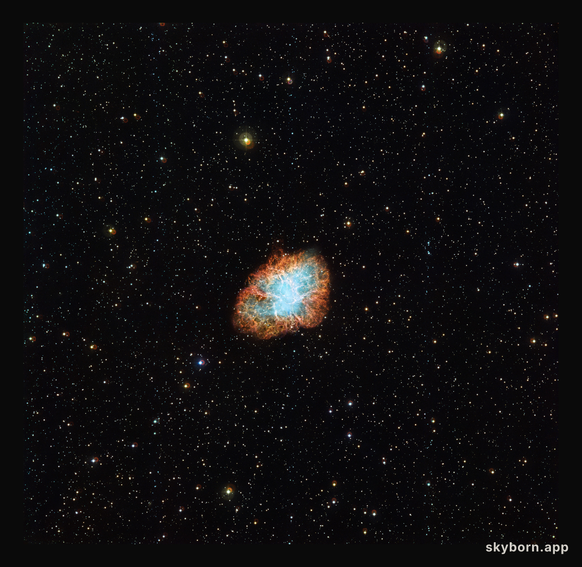 Wide view of the Crab Nebula