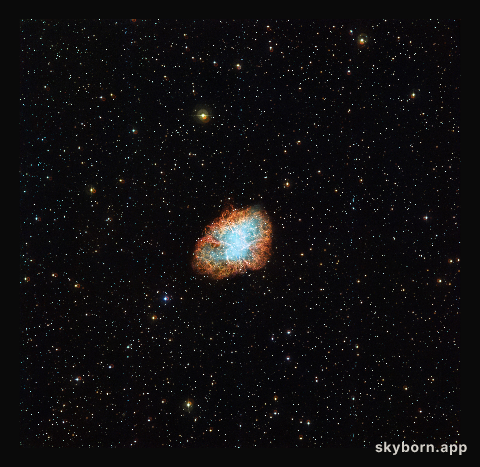 Wide view of the Crab Nebula