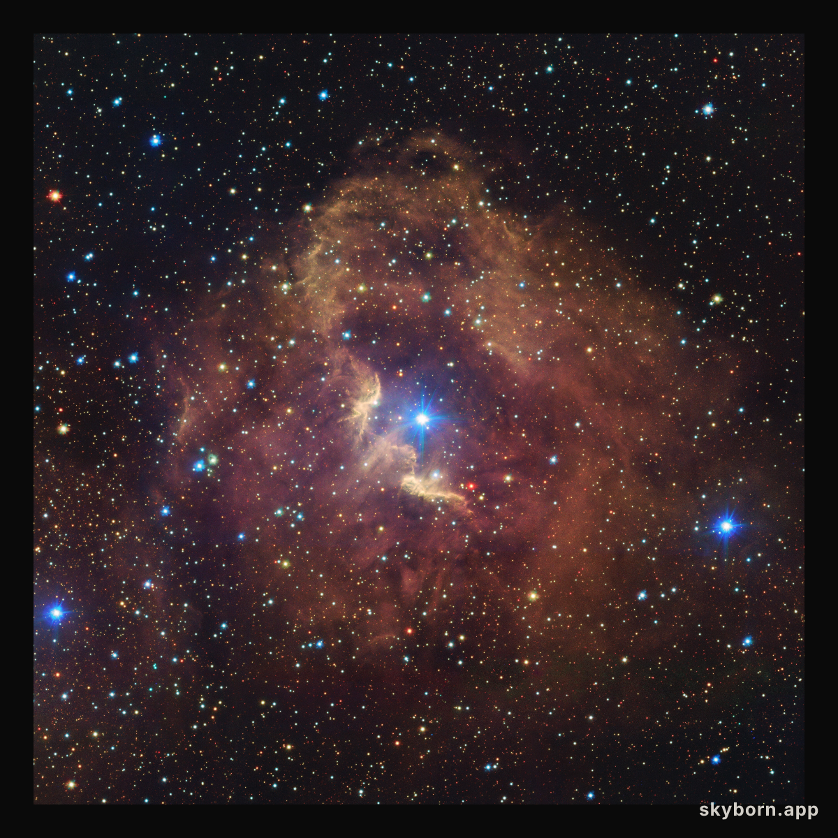 Take a tour of the stunning Gum 41 nebula
