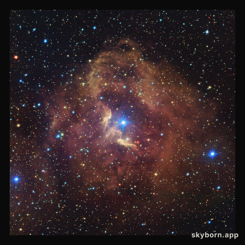 Take a tour of the stunning Gum 41 nebula