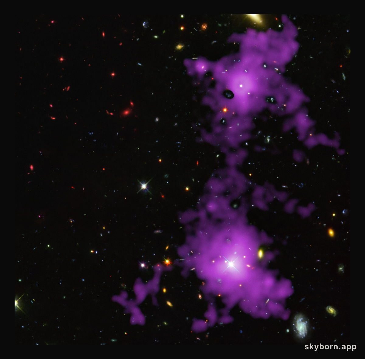 Revealing a filament from the cosmic web
