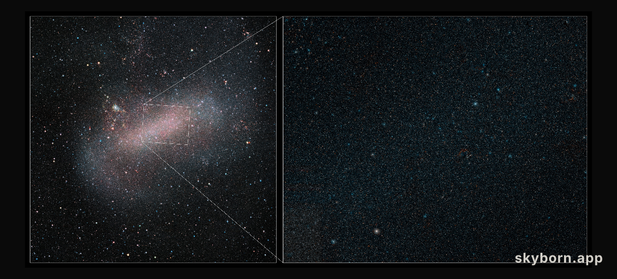 A starry night, in another galaxy