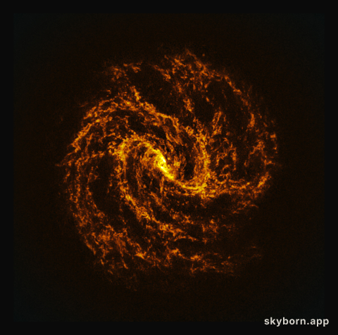 A swirling galaxy