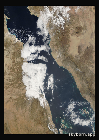 The Earth on 26 February 2000 · Red Sea