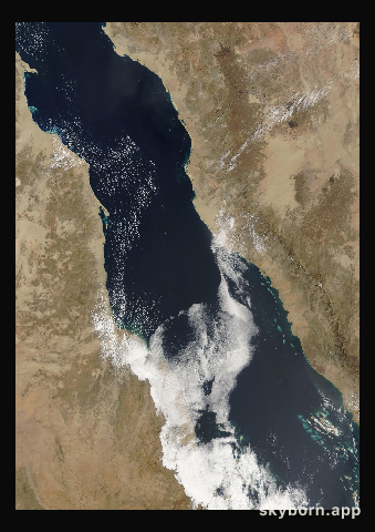 The Earth on 28 February 2000 · Red Sea