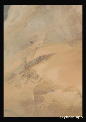 The Earth on 8 March 2000 · Eye of the Sahara, Mauritania