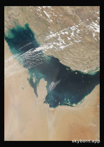 The Earth on 9 March 2000 · Persian Gulf