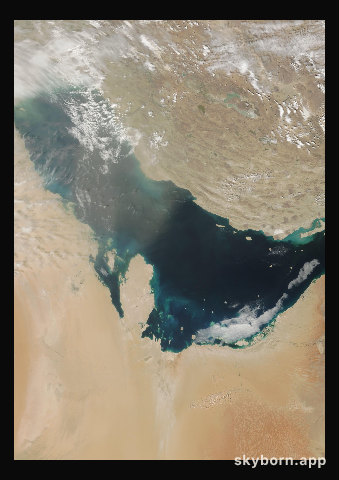 The Earth on 18 March 2000 · Persian Gulf