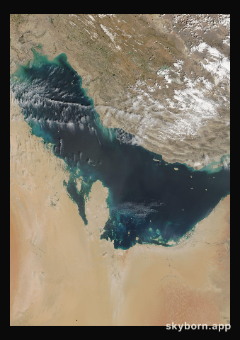 The Earth on 19 March 2000 · Persian Gulf
