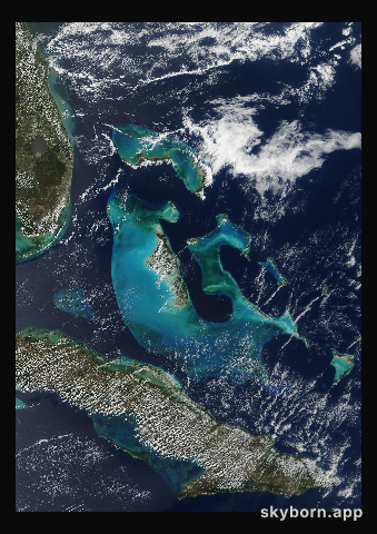 The Earth on 22 March 2000 · Bahamas