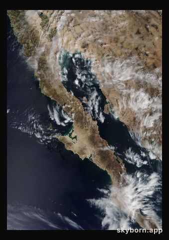 The Earth on 23 March 2000 · Baja California