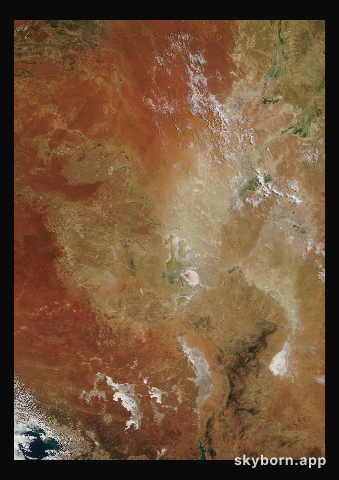 The Earth on 24 March 2000 · Lake Eyre, Australia