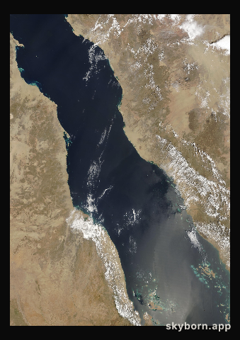 The Earth on 31 March 2000 · Red Sea
