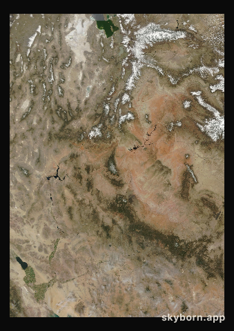 The Earth on 7 April 2000 · Colorado Plateau