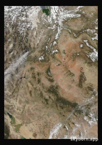 The Earth on 9 April 2000 · Colorado Plateau