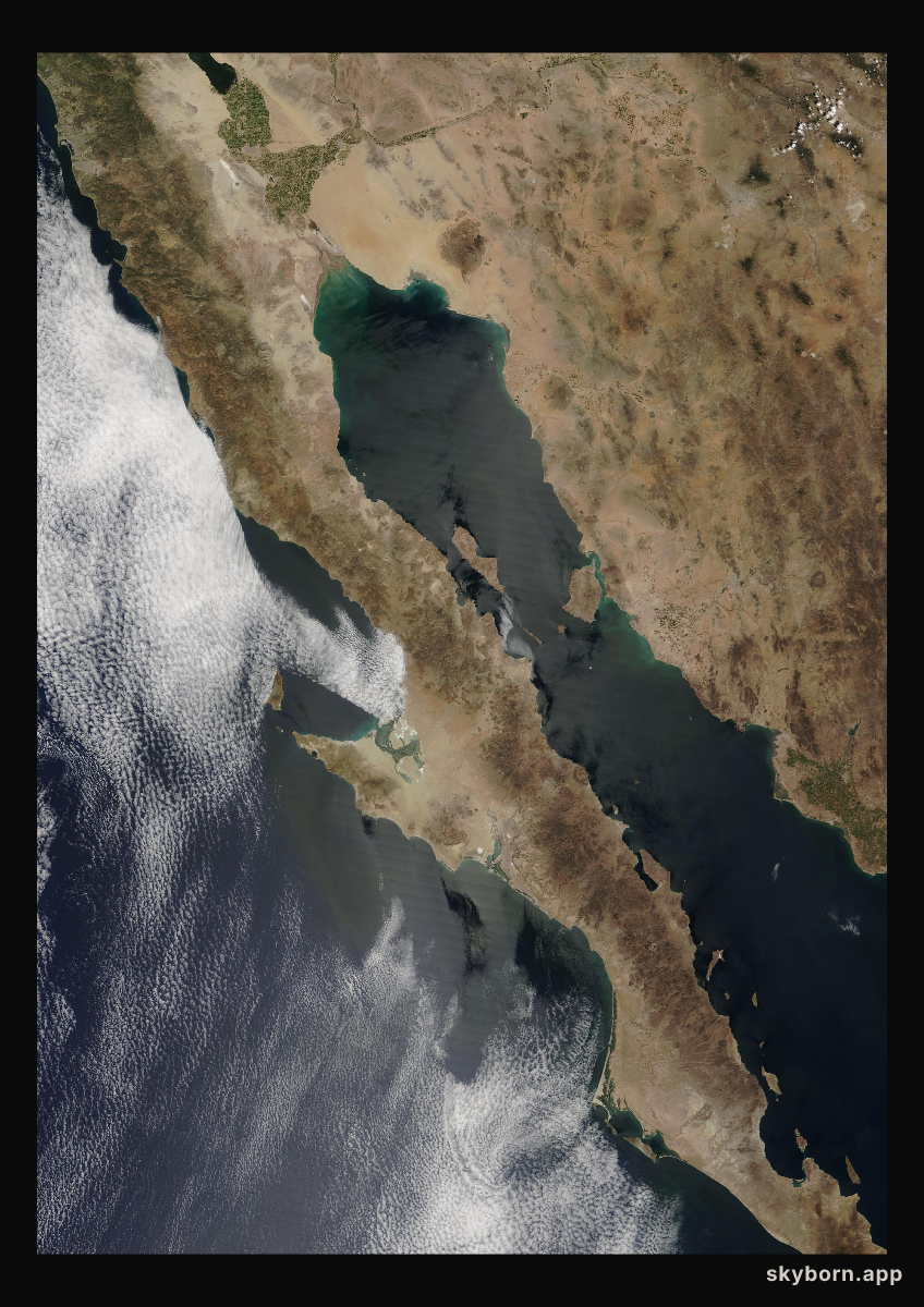The Earth on 10 April 2000 · Baja California
